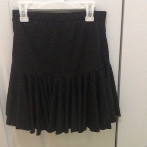 Black ballroom dance skirt